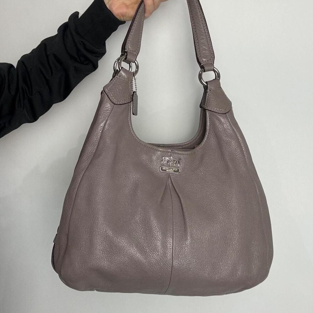 Coach Women's Purple and Grey Bag